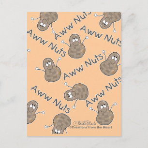 Aww Nuts Collage Postkarte