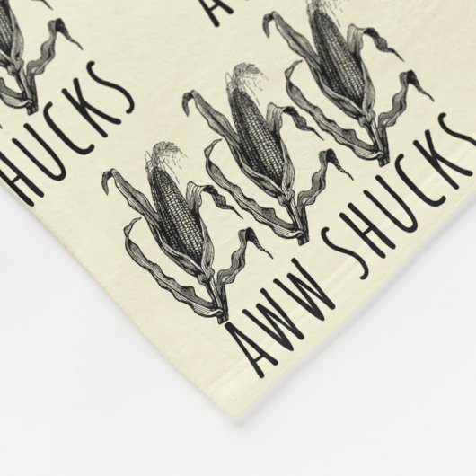 Aww Shucks Corn Husk Funny Farm Fleecedecke (Ecke)