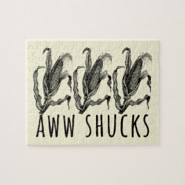 Aww Shucks Corn Husk Funny Farm Puzzle