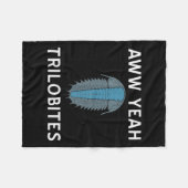 Aww Yeah Trilobites Science Fossils Paleontologe Fleecedecke (Vorderseite (Horizontal))