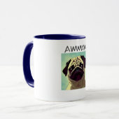 Awww niedliche und wertvollste Mops-Welpe-Mugshot Tasse (Vorderseite Links)