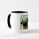 Awww niedlicher und wertvoller Mops niedlicher Spa Tasse (Vorderseite Links)