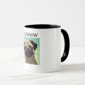 Awww niedlicher und wertvoller Mops niedlicher Spa Tasse (VorderseiteRechts)