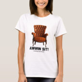 Awww Sit Cambridge Massachusetts Ladys T-Shirt (Vorderseite)
