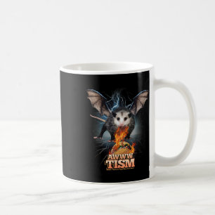 Awww Tismus Lustiger Opossum T spuckt Feuer Opossu Kaffeetasse