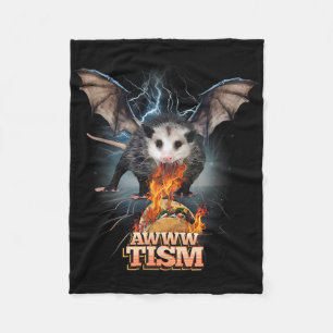Awww Tismus Lustiges Opossum Spuckt Kein Feuer Opo Fleecedecke