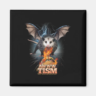 Awww Tismus Lustiges Opossum Spuckt Kein Feuer Opo Magnet