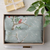 Awww! Weihnachts-Lovebirds! Seidenpapier (Geschenk)