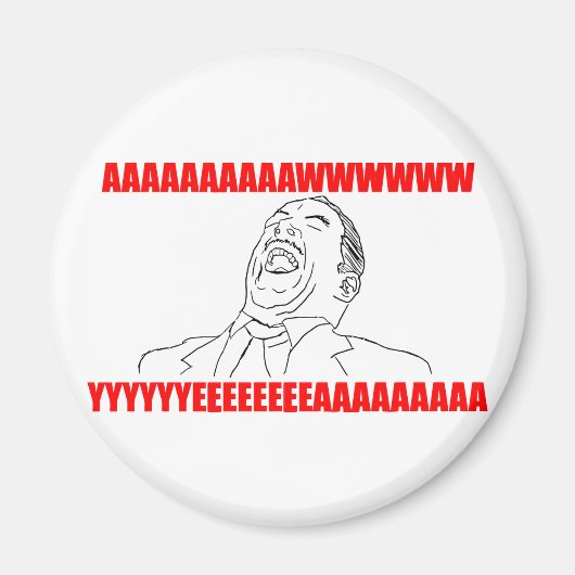 awwww yeah wügen Comic lol rofl Magnet (Vorne)