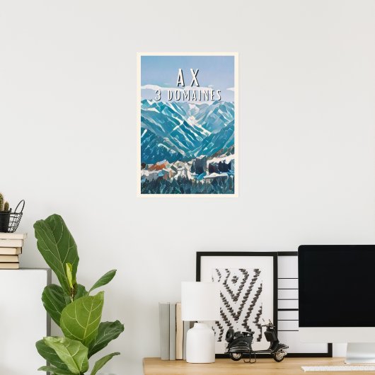 AX 3 Skigebiete Poster (Heimbüro)