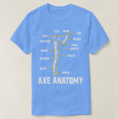 Ax Anatomy Funny Ax Hatchet Thrower Throwing Clas T-Shirt (Design vorne)