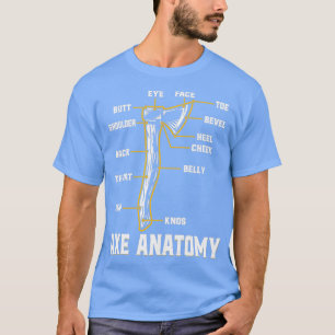 Ax Anatomy Funny Ax Hatchet Thrower Throwing Clas T-Shirt