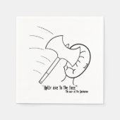 "Ax auf das Gesicht anwenden" - der Weg des Barbar Serviette (Vorderseite)