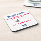 Ax die richtigen Fragen Getränkeuntersetzer (Linke Seite)