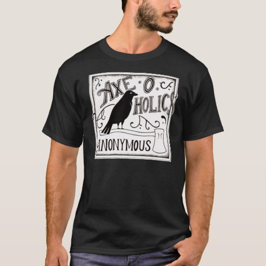 Ax-O-Holics Anonymous Black Raven Classic T-Shir T-Shirt (Vorderseite)