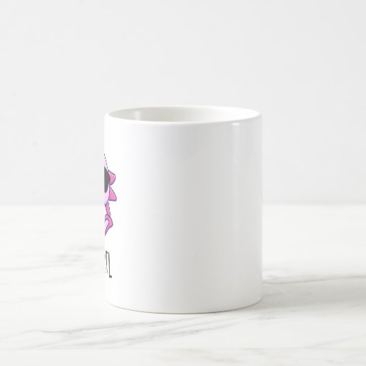 Ax-olotl Funny Animal Axolotl Pun Kaffeetasse (Mittel)