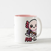 Ax-Olotl! Niedlicher Axolotl Pub Zweifarbige Tasse (VorderseiteRechts)