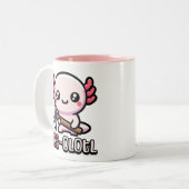Ax-Olotl! Niedlicher Axolotl Pub Zweifarbige Tasse (Vorderseite Links)