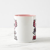 Ax-Olotl! Niedlicher Axolotl Pub Zweifarbige Tasse (Mittel)