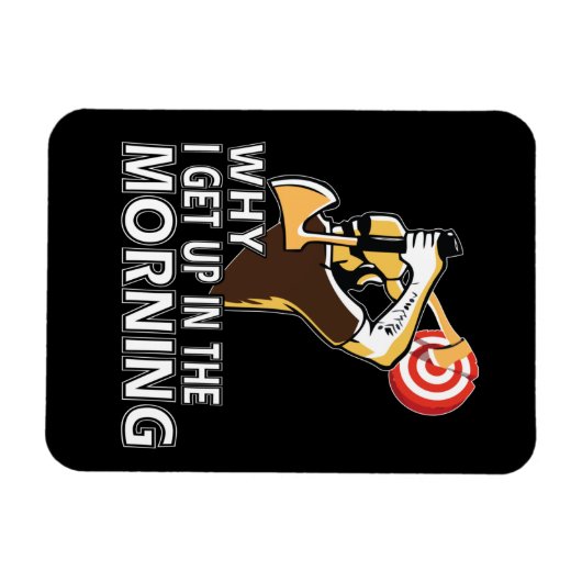 Ax Thrower Geschenk Männer Hatchet Ax Throwing Magnet (Horizontal)