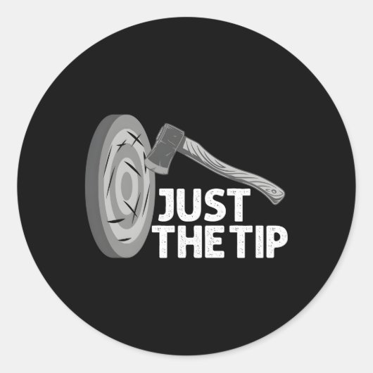 Ax-Throwers Runder Aufkleber (Vorderseite)