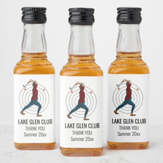 Ax Throwing Alkoholflaschenetikett (Flaschen)