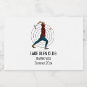 Ax Throwing Alkoholflaschenetikett (Einzelnes Label)