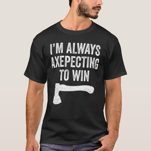 Ax Throwing Ax Thrower Pup Axepencing Win T-Shirt (Vorderseite)