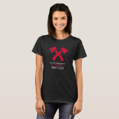 Ax Throwing Bullseye-Krieger T-Shirt (Vorne ganz)