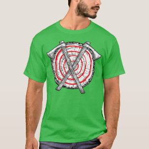 Ax Throwing Bullseye Master Viking Warrior Äxte T-Shirt