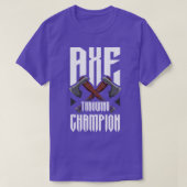 Ax Throwing Champion Funny Ax Throwing T-Shirt (Design vorne)