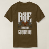 Ax Throwing Champion Funny Ax Throwing T-Shirt (Design vorne)