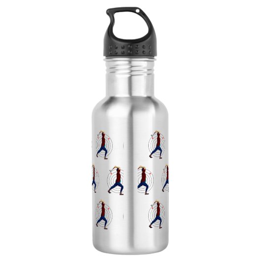 Ax Throwing Edelstahlflasche (Rückseite)