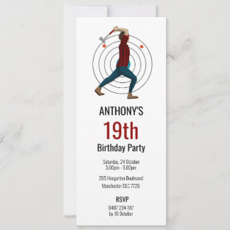 Ax Throwing Einladung