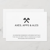 Ax-Throwing-Einladung Einladung (Vorne/Hinten)