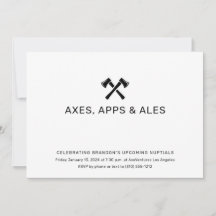 Ax-Throwing-Einladung