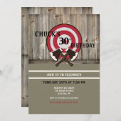 Ax-Throwing-Einladung Einladung (Vorne/Hinten)