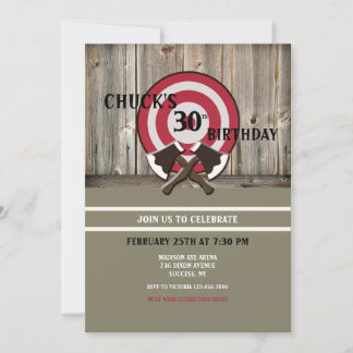 Ax-Throwing-Einladung Einladung