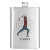 Ax Throwing Flachmann (Vorderseite)