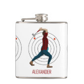 Ax Throwing Flachmann (Vorderseite)