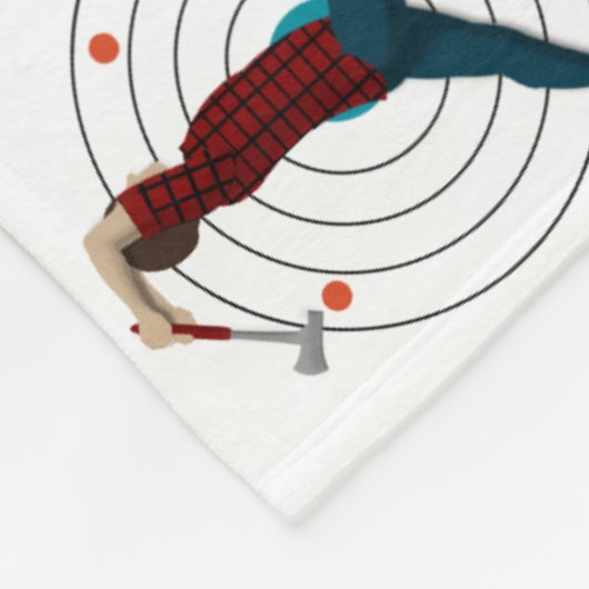 Ax Throwing Fleecedecke (Ecke)