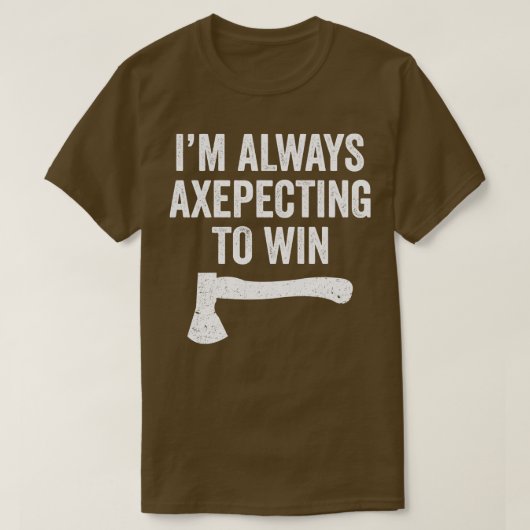 Ax Throwing Funny Ax Thrower Puff Axepencing Win T-Shirt (Design vorne)