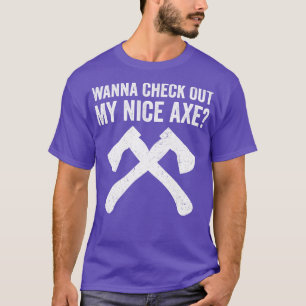 Ax Throwing Funny Ax Thrower Puff T-Shirt