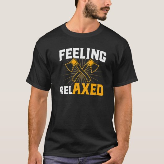Ax Throwing Gefühl RelAXED T-Shirt (Vorderseite)