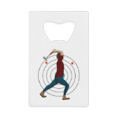 Ax Throwing Geldbeutel Flaschenöffner (Vorderseite)