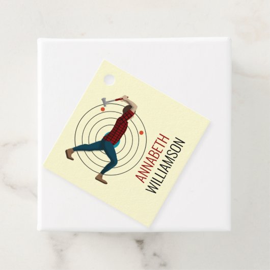 Ax Throwing Geschenkanhänger (Beispiel)