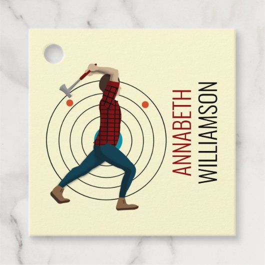 Ax Throwing Geschenkanhänger (Vorderseite)