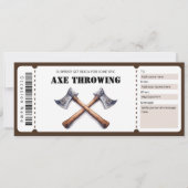 Ax Throwing-Geschenkgutschein Einladung (Vorderseite)