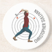 Ax Throwing Getränkeuntersetzer (Vorne)
