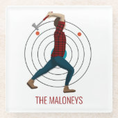 Ax Throwing Glasuntersetzer (Vorderseite)